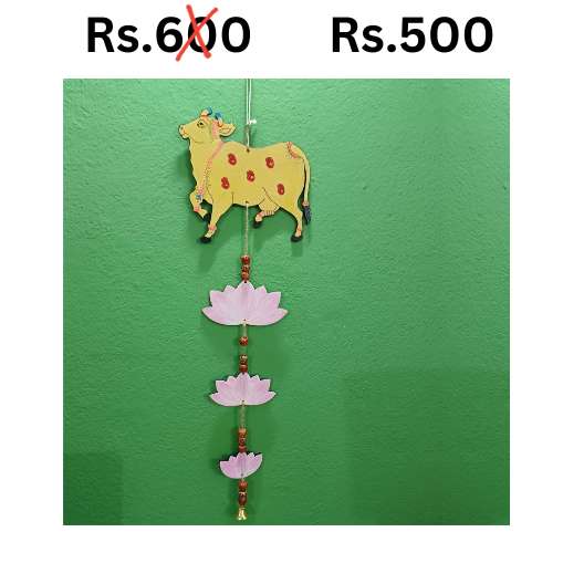 Handmade MDF Cow Pichwai Diwali Decoration